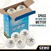GEWO Tischtennisbälle Outdoor 40+, 6er Set, wasserabweisend Produktbild-Vorschau 2