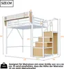 Flieks Etagenbett 140x200cm mit Abnehmbarem Lagerregal, Produktbild-Vorschau 7