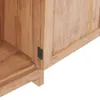 Close-up of a wooden furniture corner with a hinge. Voir les images du produit