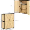 Outsunny Gartenschrank, Geräteschuppen aus Holz, Wetterfest Produktbild-Vorschau 3