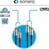 Cavo RCA stereo SONERO, 7,50 m, nero Anteprima dell’immagine prodotto 4