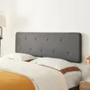 Čelní čelo 'Tokke' čalouněný panel 180 x 48 cm šedý Náhled obrázku produktu 1