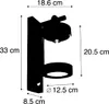 A black silhouette of a wall-mounted light fixture with dimensions indicated by measurement lines and text. Náhled obrázku produktu