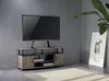A TV stand with a TV on it, in a room with a plant and a picture. Produktbild-Vorschau