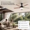 132 cm stropný ventilátor s osvetlením v drevenom dizajne, Náhľad obrázku produktu 2