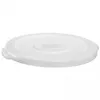 A white lid for a container, shown from a slightly elevated side angle against a white background. Produktbild-Vorschau