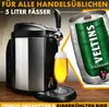 A beer dispenser with a glass of beer and a beer keg. Podgląd zdjęcia produktu