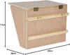 Heuraufe 84405 mit Sitzbrett 25 x 17 x 20 Hasenstall Produktbild-Vorschau 7