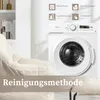 A washing machine with icons indicating cleaning methods. Produktbild-Vorschau
