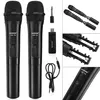 Wireless Microphone Mikrofon Set  2 Kanal UHF/VHF Hand Produktbild-Vorschau 1