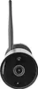 A black and silver outdoor camera with an antenna. Podgląd zdjęcia produktu