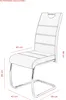 Hela Tische, 4er Set Esszimmerstuhl Freischwinger Flora - Produktbild-Vorschau 7