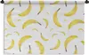 MuchoWow® Wandteppich Wandbehang Bananen - Obst - Weiß Produktbild-Vorschau 1