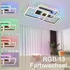 ZMH LED Deckenleuchte Schwarz Deckenlampe lampe Dimmbar mit Produktbild-Vorschau 5