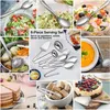 A collage of images showcasing a serving utensil set, food items, and a cake. Náhled obrázku produktu