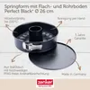 Zenker Perfect Black Springform mit Flach- und Rohrboden  Ø Produktbild-Vorschau 3
