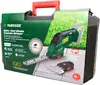 The image shows the packaging of a cordless combi-shear tool, with the tool itself and its attachments displayed on the box. Produktbild-Vorschau