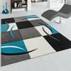 Tapis design avec découpe des contours Motif à carreaux Voir les images du produit 1