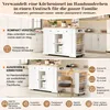 Isola da cucina okwish con piano estendibile, bancone con Anteprima dell’immagine prodotto 5