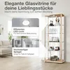 K-Möbel Glasvitrine stehend in Buche Nachbildung (176x67x33 Produktbild-Vorschau 4