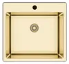 [Edelstahlspüle 50,5x55 +Armatur Spiral Gold] Hochwertig Produktbild-Vorschau 2