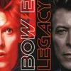 A split image showing two portraits of David Bowie, with text overlaid vertically. Anteprima dell’immagine prodotto