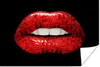 MuchoWow® Poster Lippen - Geld - Rot 60x40 cm - Produktbild-Vorschau 1