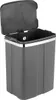 A dark gray trash can with its lid open, shown from a slightly elevated angle against a white background. Anteprima dell’immagine prodotto