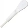 A white cleaning tool with a brush on one end and a textured paddle on the other, isolated on a white background. Voir les images du produit