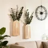 Boho-Wandvase aus Holz, Wandbehang, Pflanzgefäß im Produktbild-Vorschau 2