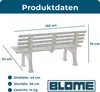 Gartenbank Blome Sylt Kunststoff 3-Sitzer weiß Produktbild-Vorschau 16