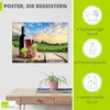 ARTland Poster Wein vor Weinbergen Größe: 120x90 cm Produktbild-Vorschau 2