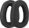 Two black ear pads for headphones are shown against a white background. Produktbild-Vorschau