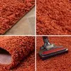 Teppich Wohnzimmer Hochflor Einfarbiges Design Langflor Produktbild-Vorschau 2
