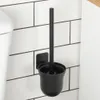 Silikon-Toilettenbürste mit Halter, Wandmontage, Schwarz, Produktbild-Vorschau 2