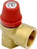 A close-up studio shot of a brass safety valve with a red cap. Anteprima dell’immagine prodotto