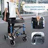 Mobiclinic Deambulatore rollator ausilio regolabile in Anteprima dell’immagine prodotto 5