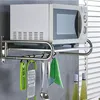 Wandmontierte Mikrowellenhalterung aus Edelstahl für die Produktbild-Vorschau 4