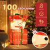 COSTWAY LED Schneemann in Geschenkbox, 115cm beleuchtete Produktbild-Vorschau 4