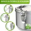 Blockhütte Edelstahl Brotdose Rund 1200ml - Auslaufsichere Produktbild-Vorschau 4