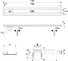 NORDONA Befliesbare Edelstahl Duschrinne 70cm Ablauf Produktbild-Vorschau 7