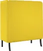 vidaXL Hoher Rücken Sofa 101cm Hellgelb Stoff Produktbild-Vorschau 6
