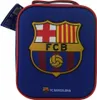 A close-up of a blue FC Barcelona lunch bag with the team's crest and logo. Podgląd zdjęcia produktu