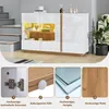 Sweiko Sideboard Commode brillante, panneau de particules Voir les images du produit 12