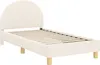 vidaXL Kinderbettgestell mit Kopfteil Creme 80 x 160 cm Produktbild-Vorschau 4