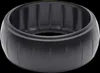 A black rubber tire for a robotic lawnmower. Produktbild-Vorschau