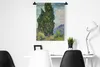 MuchoWow® Wandteppich Wandbehang Landschaft mit Zypressen - Produktbild-Vorschau 4