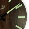 PRIM Luminescent Sport II Wanduhr Holz lautlos Braun/Weiß Produktbild-Vorschau 3