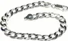 Armband 925/- Silber Panzerkette Glanz Kettenglieder 7mm Produktbild-Vorschau 1