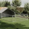 vidaXL Chenil d'extérieur avec enclos 7x3x1,9 m Acier Voir les images du produit 2